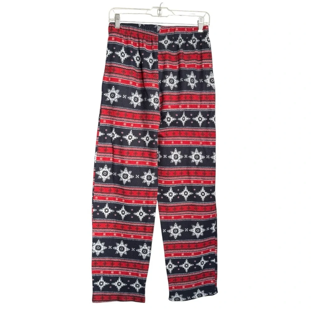 Fruit of The Loom Men's 2 Piece Pajama Set Crewneck Tee Shirt Fleece Pants Small
